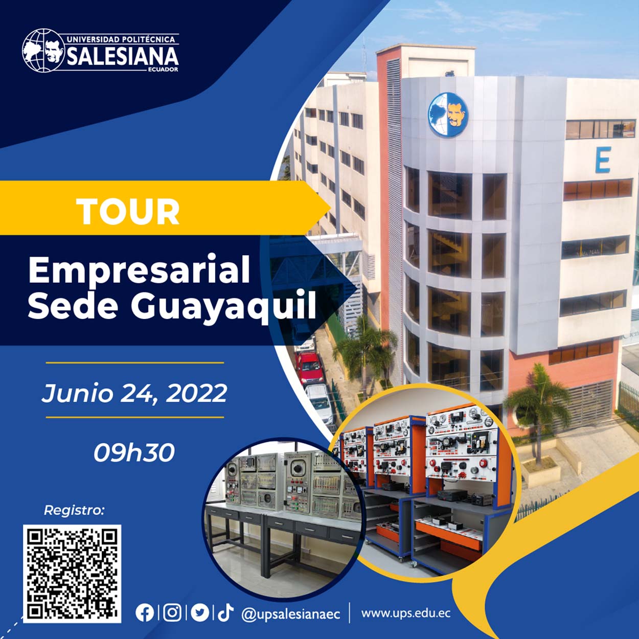 Afiche promocional del Tour Empresarial sede Guayaquil 2022